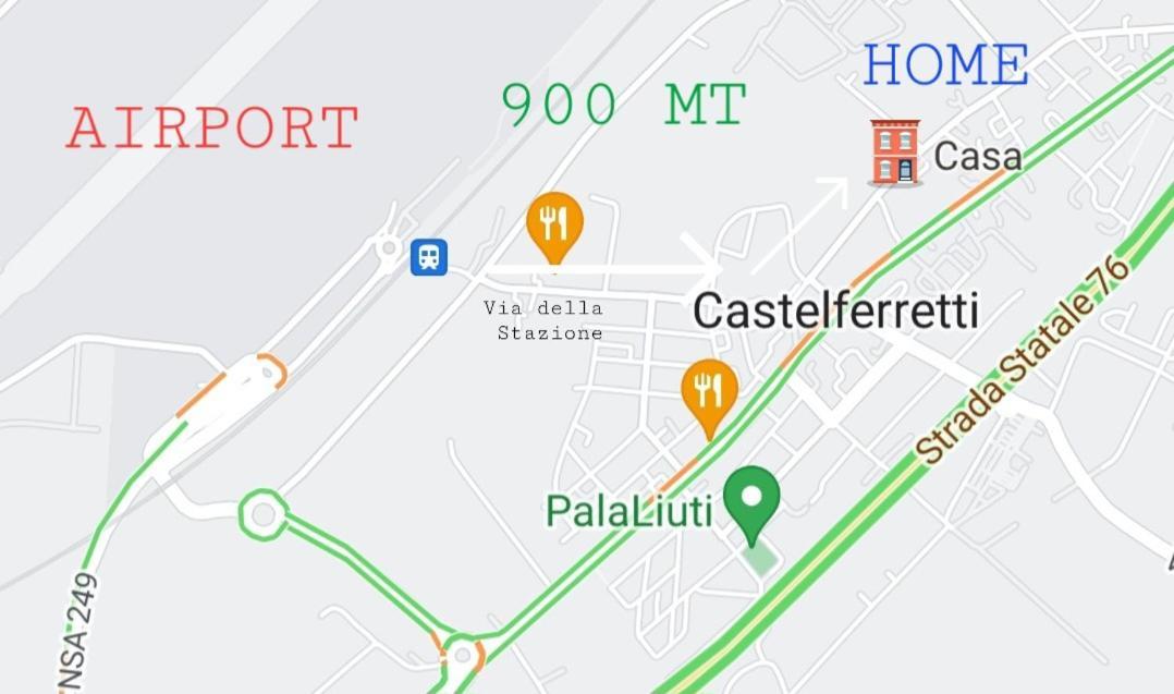 Al Castello - Aeroporto Delle Marche - Ancona Apartment ฟัลโกนารา มาริตติมา ภายนอก รูปภาพ